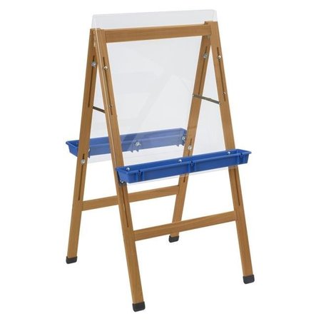CHILDCRAFT Childcraft 2004412 24 x 26.63 x 44.5 in. 2 Blue Paint Trays Outdoor Easel 2004412
